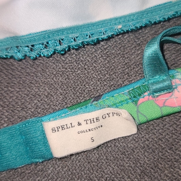 Spell designs nightingale teal tri bralette bra S - Picture 15 of 16